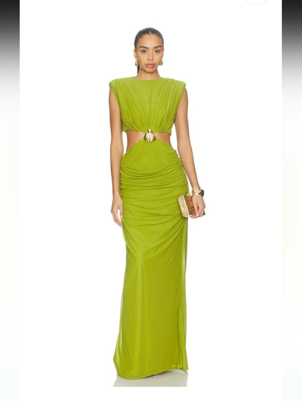 Deme By Gabriella Lyra Dress (Large) Lime Green.